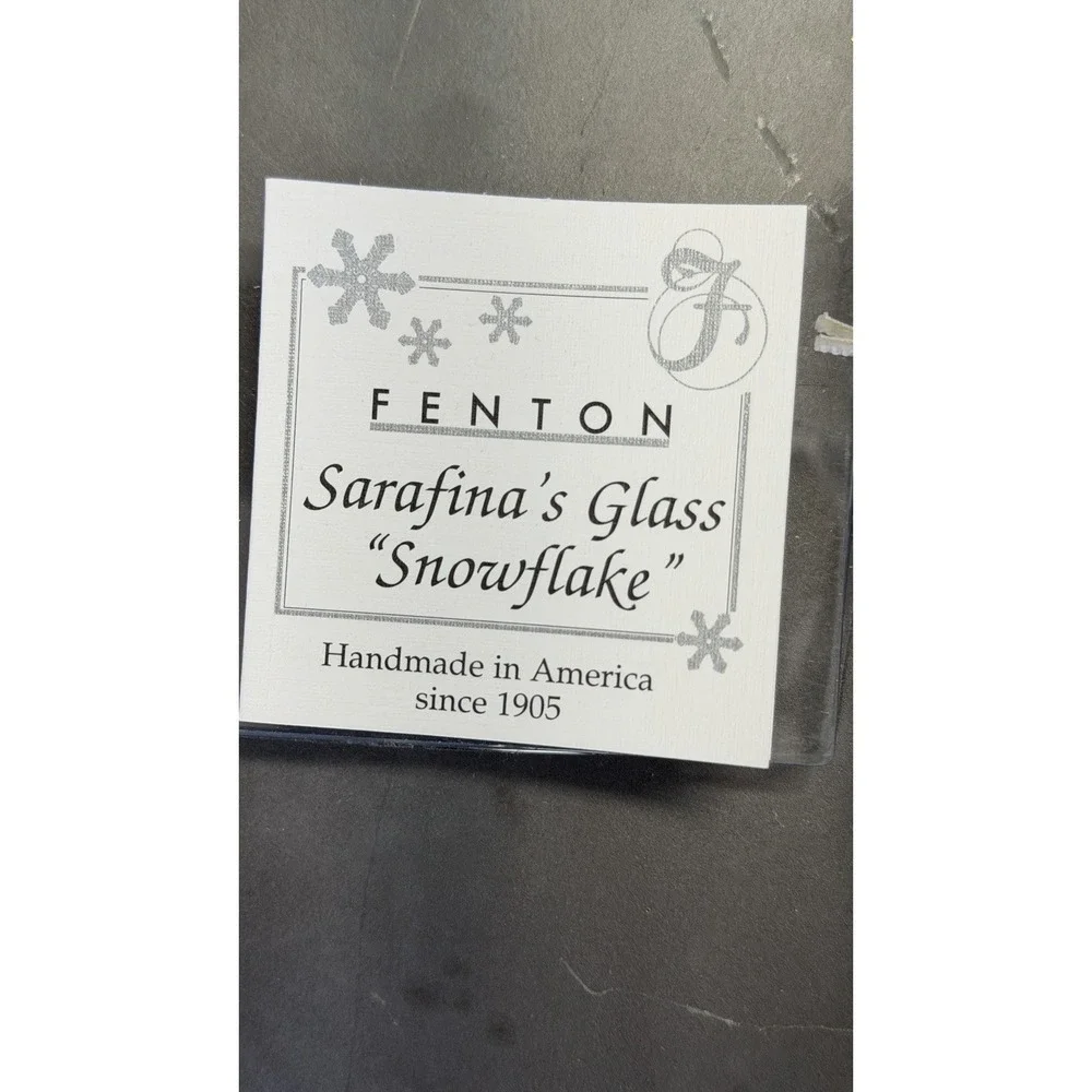Fenton sarafina glass